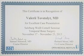 Сертифікат - Товстолит В.П.