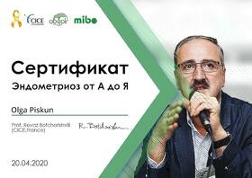 Сертифікат - Піскун О. В.