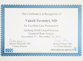 Сертификат - Товстолит В.П. Сертифікат - Товстолит В.П.