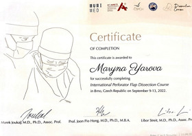 Сертифікат - Ярова М.Л. Сертификат - Яровая М.Л.