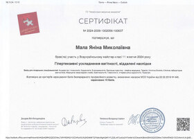 Сертификат 11 - Малая Я. Н.