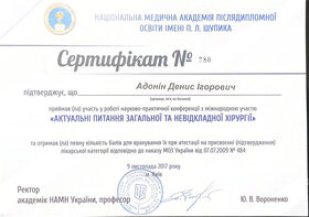 Сертификат (Адонин Д.И.)