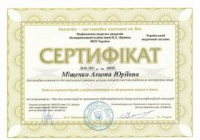 Мищенко Алена Юрьевна - Сертификаты 17 Мищенко Алена Юрьевна - Сертификаты 17.1