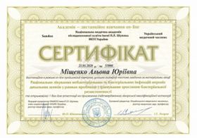 Мищенко Алена Юрьевна - Сертификаты 10 Мищенко Алена Юрьевна - Сертификаты 10.1