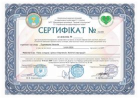Рудковская Наталья Николаевна -Сертификаты  2 Рудковская Наталья Николаевна -Сертификаты 2.1